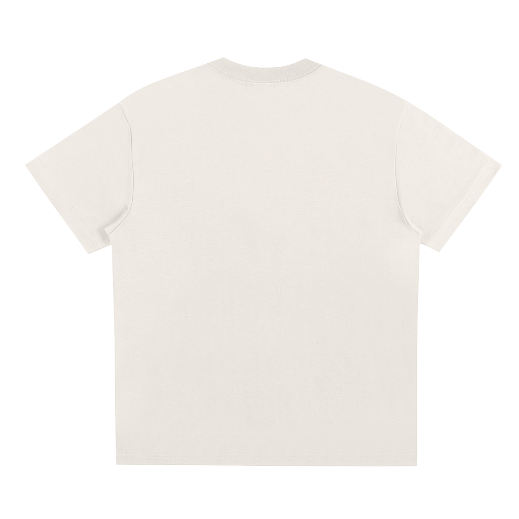 White t-shirt on a white background
