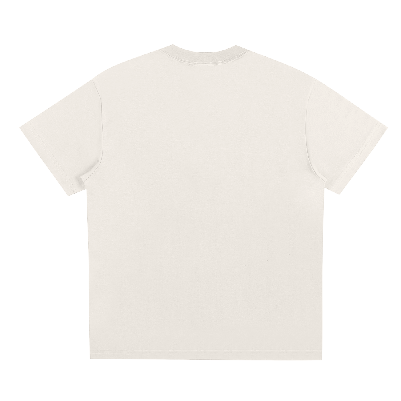 White t-shirt on a white background