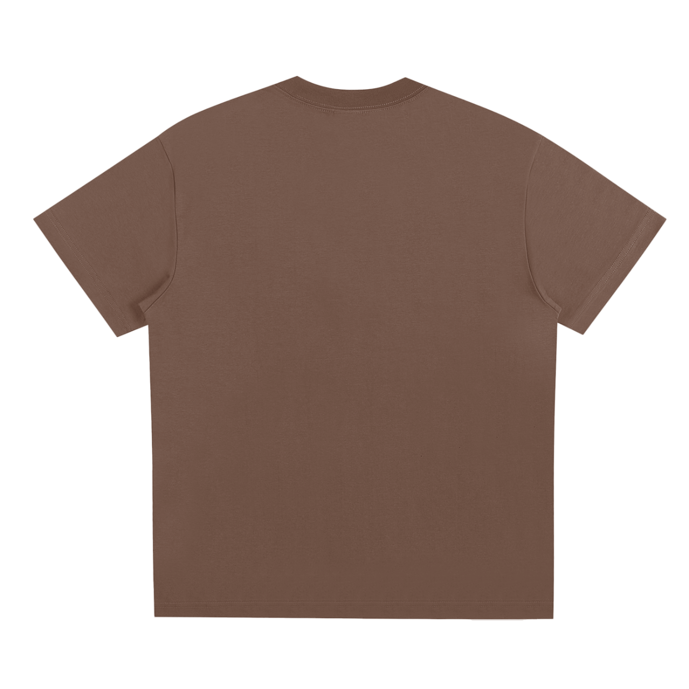 Brown t-shirt on a white background